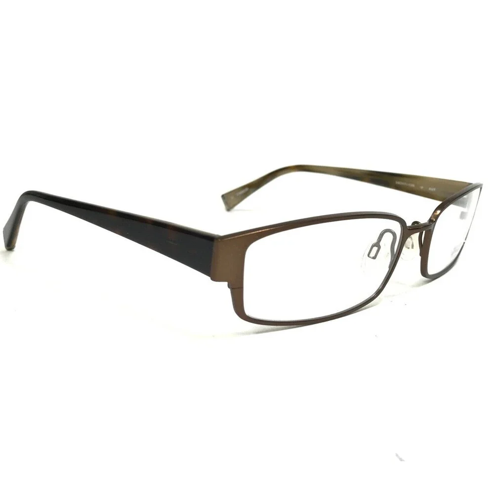Oliver Peoples Eyeglasses Frames Id AUT Brown Rectangular Full Rim 54-17-135